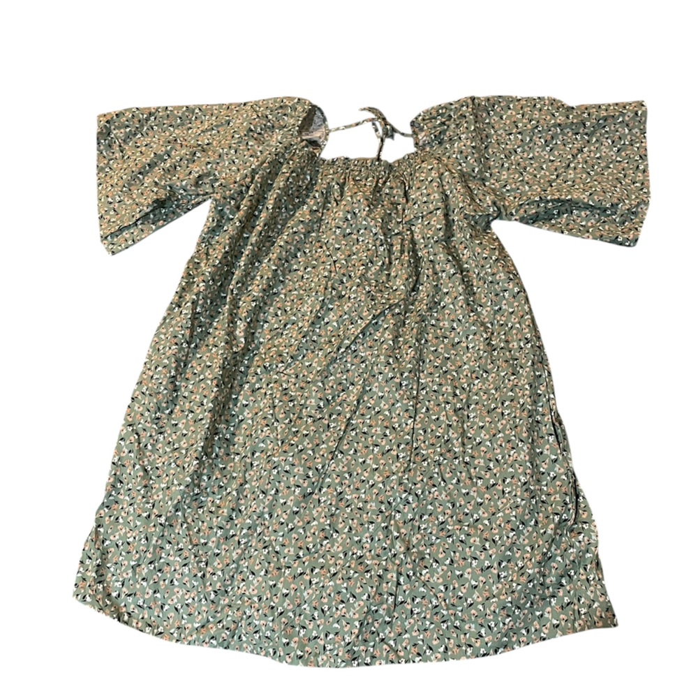 Easel Green Floral Midi Dress